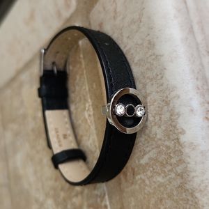 Leather & Diamond Bracelet